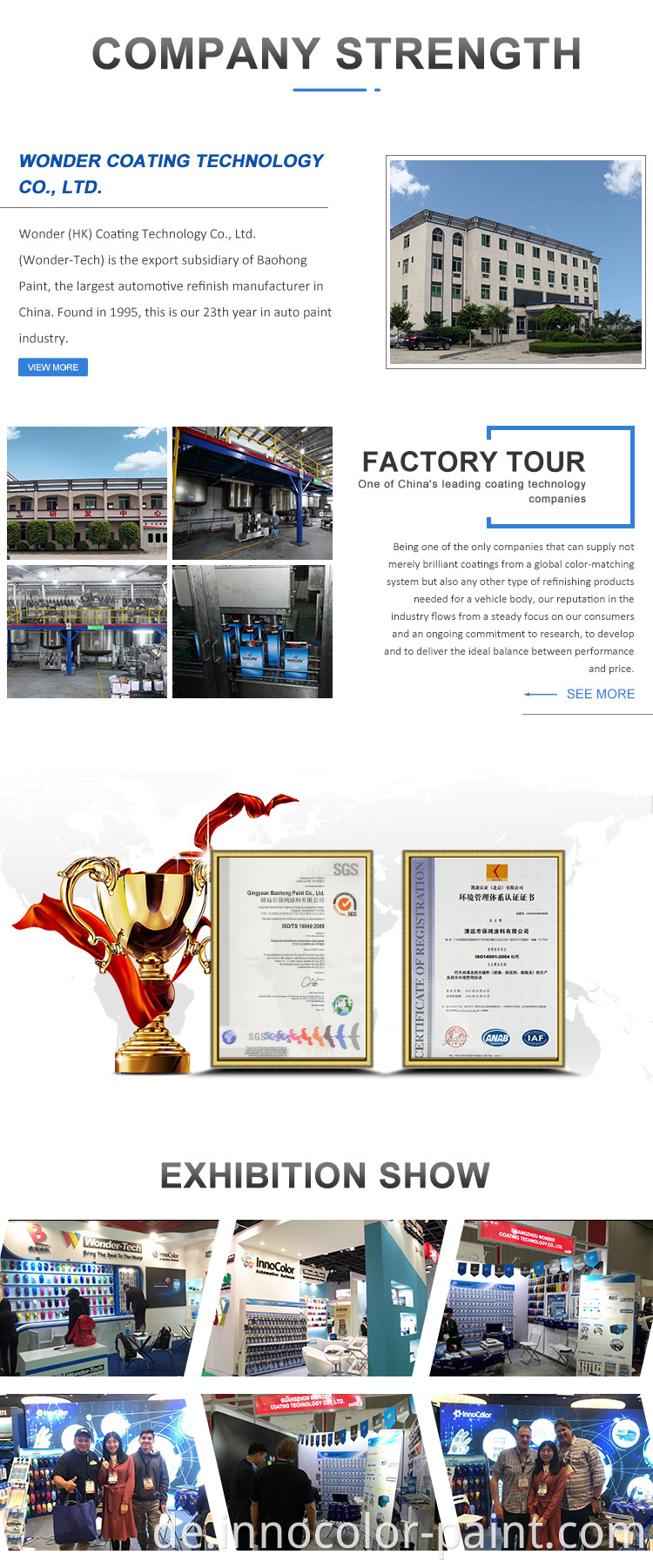 Autofarben Farben Innocolor Factory Price 2K Metallic Hochleistungs Basiscoat Automotive Refinish Metallfarbe